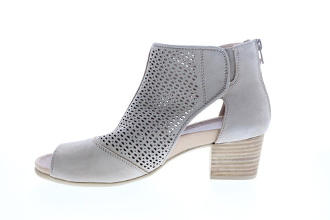 Earth Inc. Ivy Sahara Soft Bck Womens Beige Leather Zipper Ankle & Booties Boots