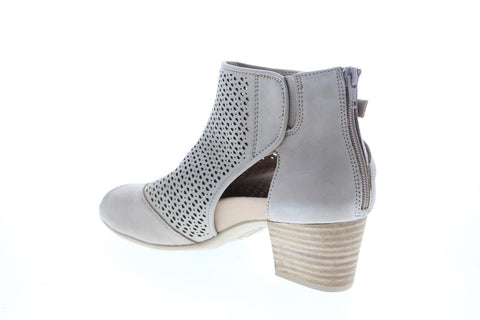 Earth Inc. Ivy Sahara Soft Bck Womens Beige Leather Zipper Ankle & Booties Boots