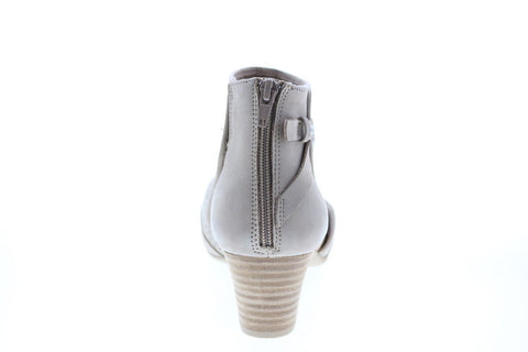 Earth Inc. Ivy Sahara Soft Bck Womens Beige Leather Zipper Ankle & Booties Boots