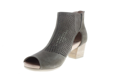 Earth Inc. Ivy Sahara Soft Bck Womens Green Nubuck Zipper Ankle & Booties Boots