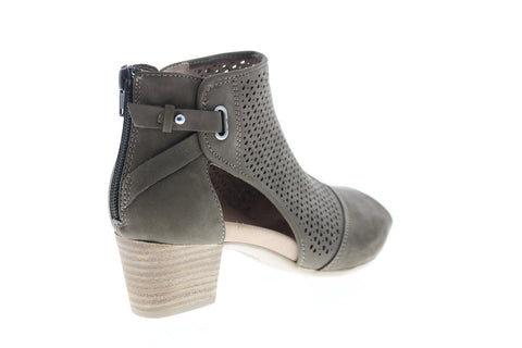 Earth Inc. Ivy Sahara Soft Bck Womens Green Nubuck Zipper Ankle & Booties Boots