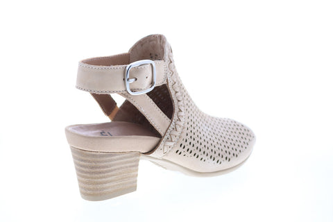 Earth Inc. Ivy Syrah Soft Bck Womens Beige Leather Ankle & Booties Boots