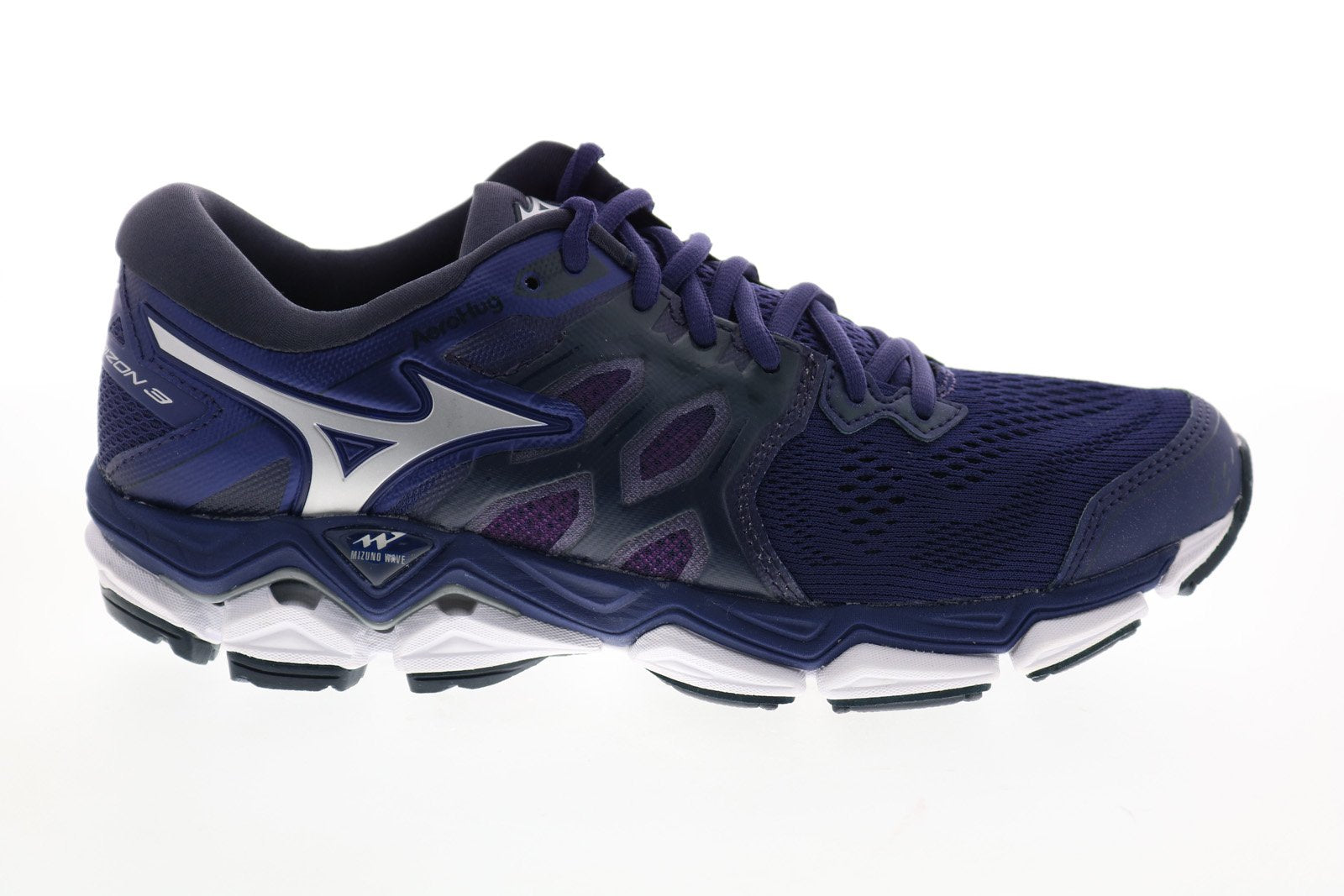 Mizuno Wave Horizon 3 J1GD192604 Womens Purple Mesh Athletic