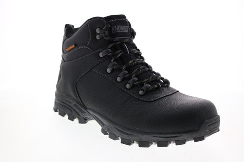 Khombu Jared Mens Black Synthetic Lace Up Hiking Boots