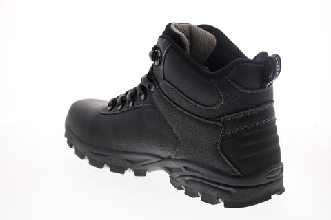 Khombu Jared Mens Black Synthetic Lace Up Hiking Boots