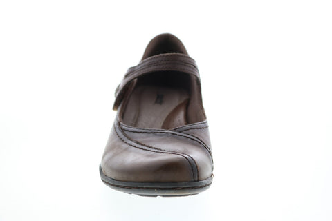 Earth Inc. Jasper Womens Brown Leather Slip On Mary Jane Flats Shoes
