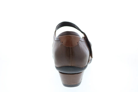 Earth Inc. Jasper Womens Brown Leather Slip On Mary Jane Flats Shoes