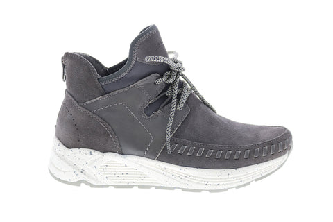 Earth Inc. Jaunt Womens Gray Suede Lace Up Lifestyle Sneakers Shoes