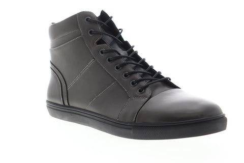 Unlisted by Kenneth Cole Design 30248 Mens Gray Leather High Top Snealers Shoes
