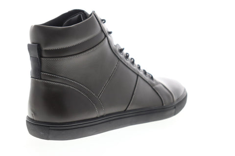 Unlisted by Kenneth Cole Design 30248 Mens Gray Leather High Top Snealers Shoes