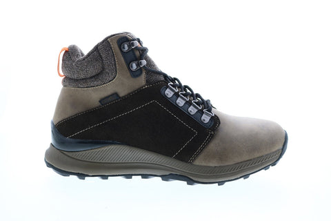 Khombu NELIX TauIX Mens Brown Synthetic Lace Up Hiking Boots