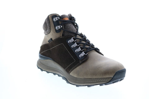 Khombu NELIX TauIX Mens Brown Synthetic Lace Up Hiking Boots