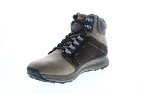 Khombu NELIX TauIX Mens Brown Synthetic Lace Up Hiking Boots