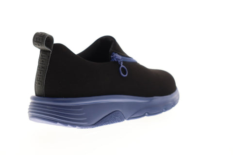 Camper Twins K100467-001 Mens Black Nubuck Casual Zipper Loafers Shoes