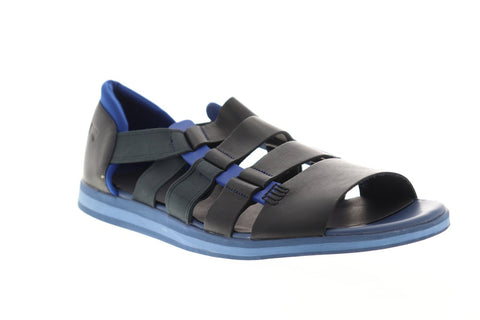 Camper Spray K100083-007 Mens Black Leather Strap Sport Sandals Shoes
