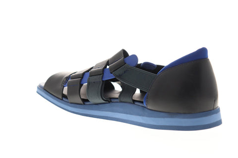 Camper Spray K100083-007 Mens Black Leather Strap Sport Sandals Shoes
