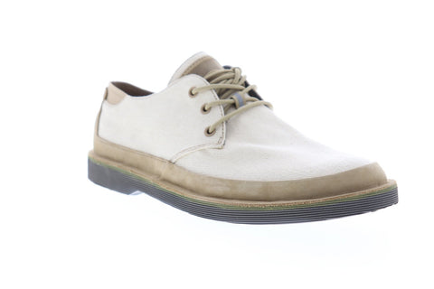 Camper Morrys K100088-014 Mens Beige Tan Canvas Casual Lace Up Oxfords Shoes