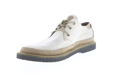 Camper Morrys K100088-014 Mens Beige Tan Canvas Casual Lace Up Oxfords Shoes