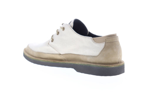 Camper Morrys K100088-014 Mens Beige Tan Canvas Casual Lace Up Oxfords Shoes