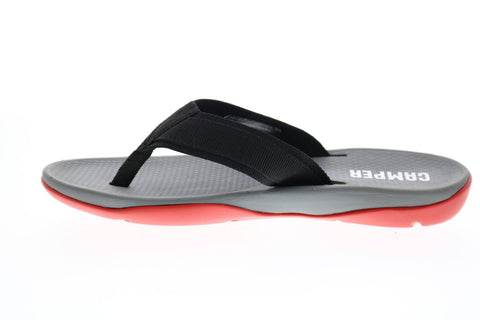 Camper Match K100182-005 Mens Black Synthetic Slip On Flip-Flops Sandals Shoes