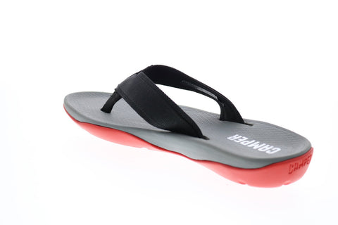 Camper Match K100182-005 Mens Black Synthetic Slip On Flip-Flops Sandals Shoes