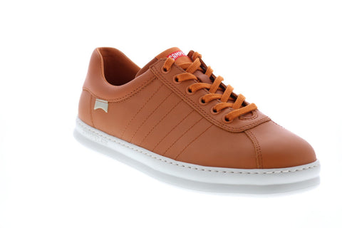 Camper Runner Four K100227-036 Mens Orange Leather Euro Sneakers Shoes