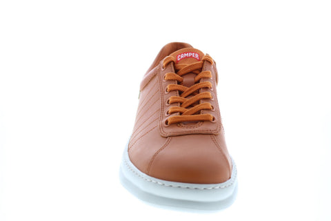 Camper Runner Four K100227-036 Mens Orange Leather Euro Sneakers Shoes