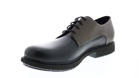 Camper TWS K100240-005 Mens Black Leather Oxfords & Lace Ups Plain Toe Shoes