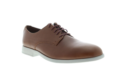 Camper Truman K100243-007 Mens Brown Leather Dress Lace Up Oxfords Shoes