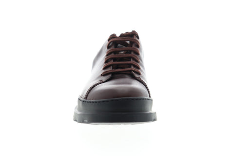 Camper Brutus K100245-010 Mens Brown Leather Lace Up Low Top Sneakers Shoes
