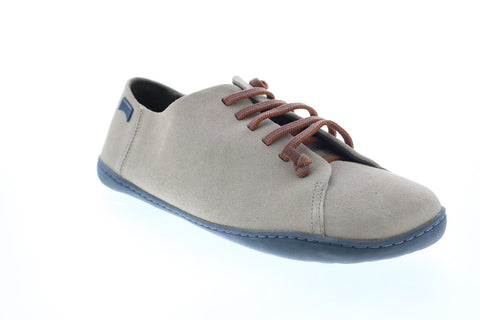 Camper Peu Cami K100249-015 Mens Beige Suede Lace Up Euro Sneakers Shoes