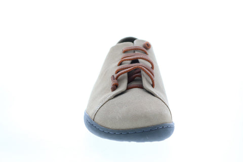 Camper Peu Cami K100249-015 Mens Beige Suede Lace Up Euro Sneakers Shoes