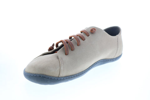 Camper Peu Cami K100249-015 Mens Beige Suede Lace Up Euro Sneakers Shoes