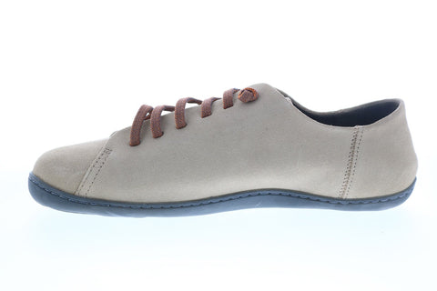 Camper Peu Cami K100249-015 Mens Beige Suede Lace Up Euro Sneakers Shoes