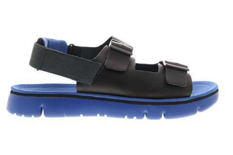 Camper Oruga K100287-002 Mens Black Leather Adjustable Strap Sport Sandals Shoes