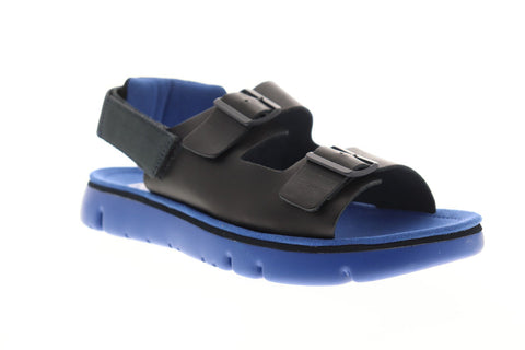 Camper Oruga K100287-002 Mens Black Leather Strap Sport Sandals Shoes