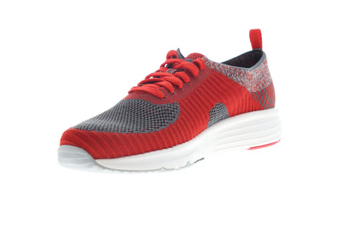 Camper Drift K100288-003 Mens Red Mesh Lace Up Low Top Sneakers Shoes