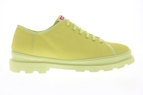 Camper Brutus K100294-009 Mens Yellow Canvas Lace Up Low Top Sneakers Shoes