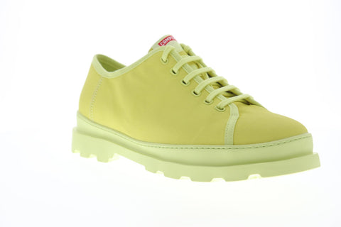 Camper Brutus K100294-009 Mens Yellow Canvas Lace Up Low Top Sneakers Shoes