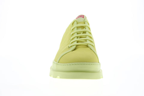 Camper Brutus K100294-009 Mens Yellow Canvas Lace Up Low Top Sneakers Shoes