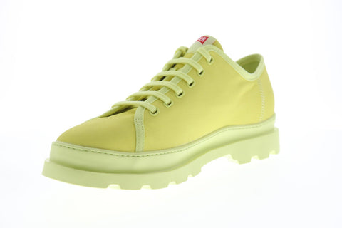 Camper Brutus K100294-009 Mens Yellow Canvas Lace Up Low Top Sneakers Shoes