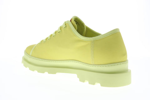 Camper Brutus K100294-009 Mens Yellow Canvas Lace Up Low Top Sneakers Shoes