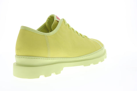Camper Brutus K100294-009 Mens Yellow Canvas Lace Up Low Top Sneakers Shoes