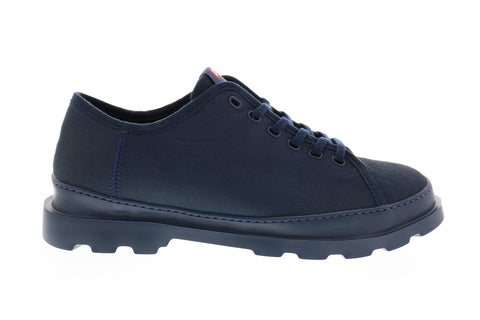 Camper Brutus K100294-010 Mens Blue Canvas Lace Up Euro Sneakers Shoes