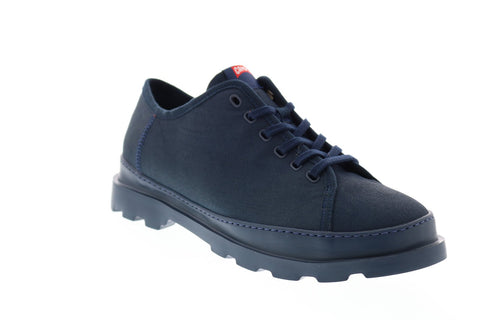 Camper Brutus K100294-010 Mens Blue Canvas Lace Up Euro Sneakers Shoes