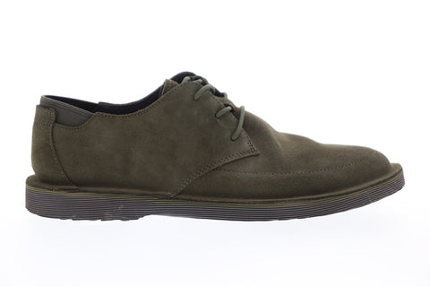 Camper Morrys K100295-008 Mens Green Suede Casual Lace Up Oxfords Shoes