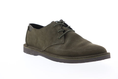 Camper Morrys K100295-008 Mens Green Suede Casual Lace Up Oxfords Shoes