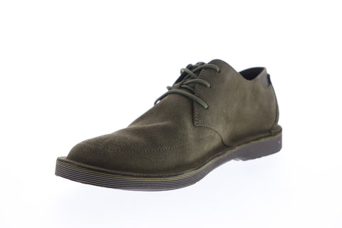 Camper Morrys K100295-008 Mens Green Suede Casual Lace Up Oxfords Shoes