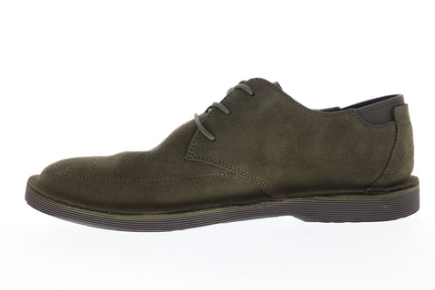 Camper Morrys K100295-008 Mens Green Suede Casual Lace Up Oxfords Shoes