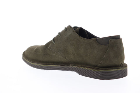 Camper Morrys K100295-008 Mens Green Suede Casual Lace Up Oxfords Shoes